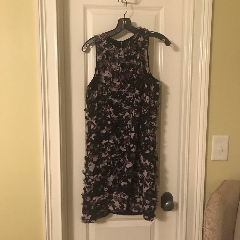 Parker purple and black cocktail dress